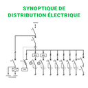 TGE didactique - Synoptique de distribution électrique
